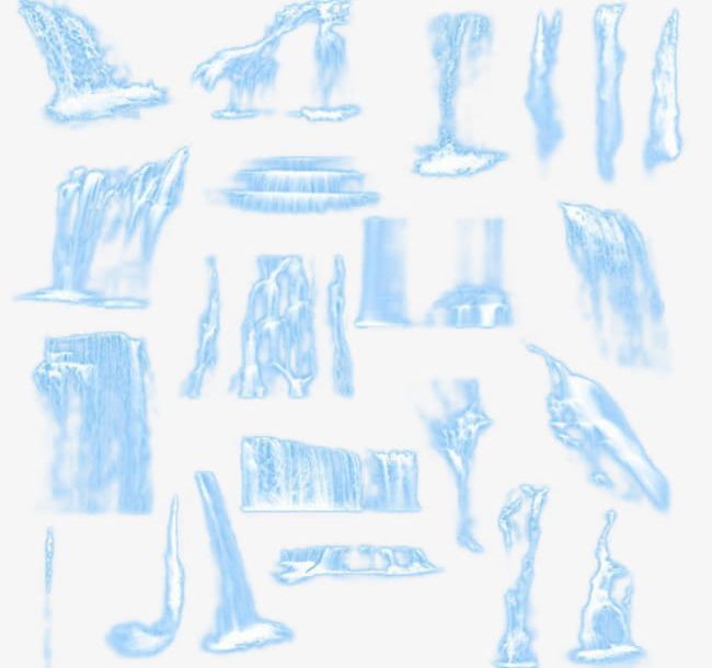 Waterfall Flow Set PNG, Clipart, Flow, Flow Clipart, Flowing, Flowing Water, Free Free PNG Download