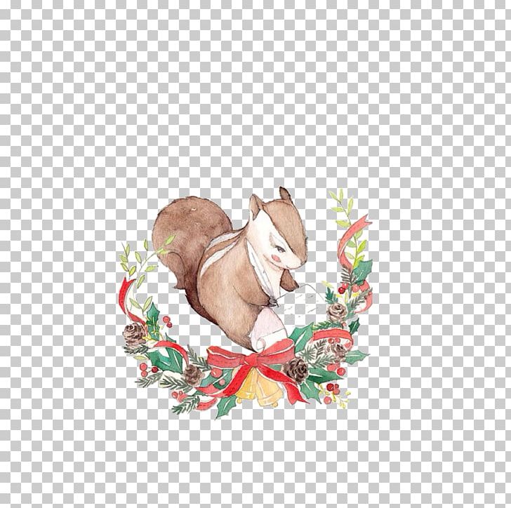 Cat Christmas Illustrator Illustration PNG, Clipart, Animals, Cartoon, Cartoon Squirrel, Cat, Christmas Free PNG Download