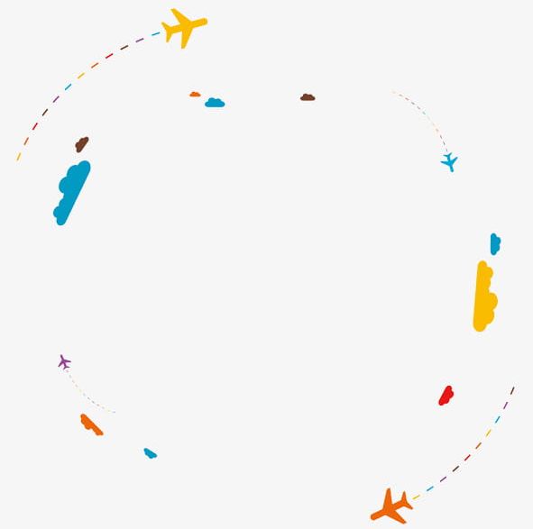 The Dotted Line Behind The Colored Airplane PNG, Clipart, Aircraft, Airplane Clipart, Behind Clipart, Cartoon, Clouds Free PNG Download