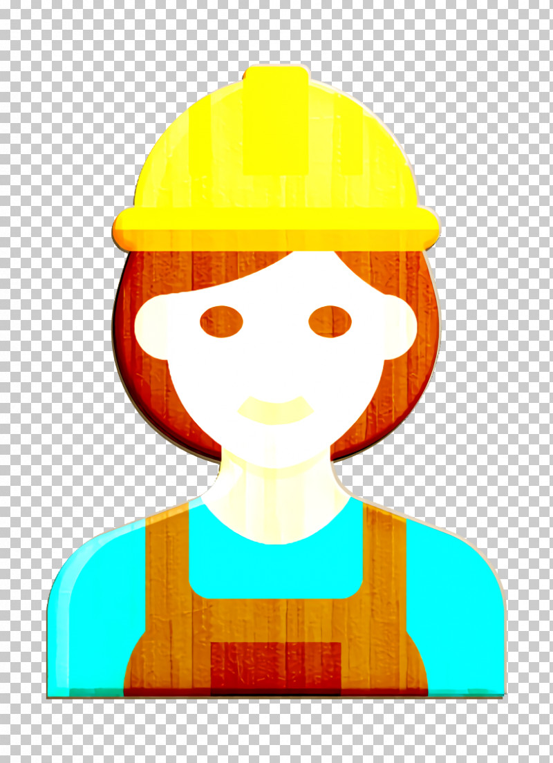 Builder Icon Occupation Woman Icon PNG, Clipart, Builder Icon, Cartoon, Construction Worker, Hard Hat, Hat Free PNG Download