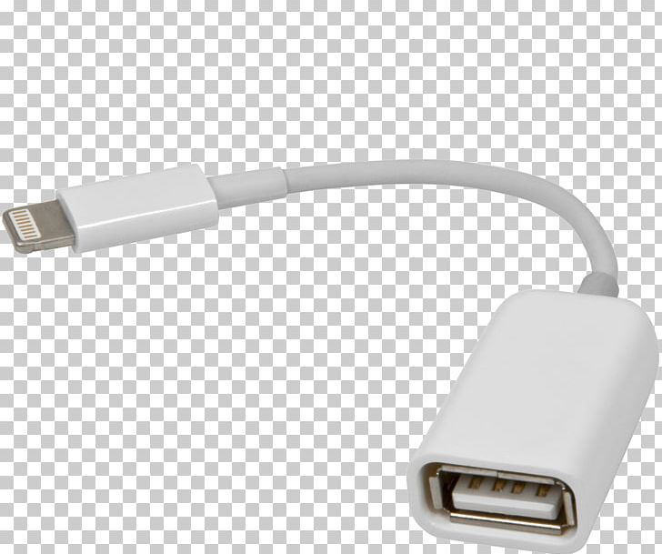 IPad 4 IPhone USB On-The-Go Adapter Lightning PNG, Clipart, Adapter, Angle, Apl, Cable, Data Transfer Cable Free PNG Download