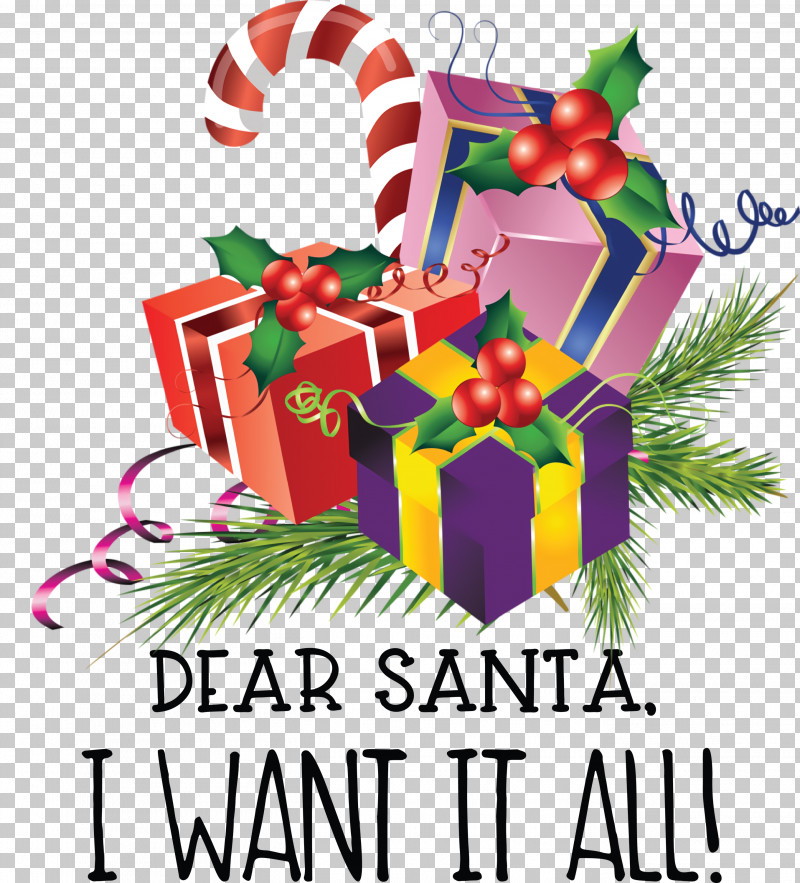 Dear Santa Christmas PNG, Clipart, Birthday, Christmas, Christmas Card, Christmas Day, Christmas Gift Free PNG Download