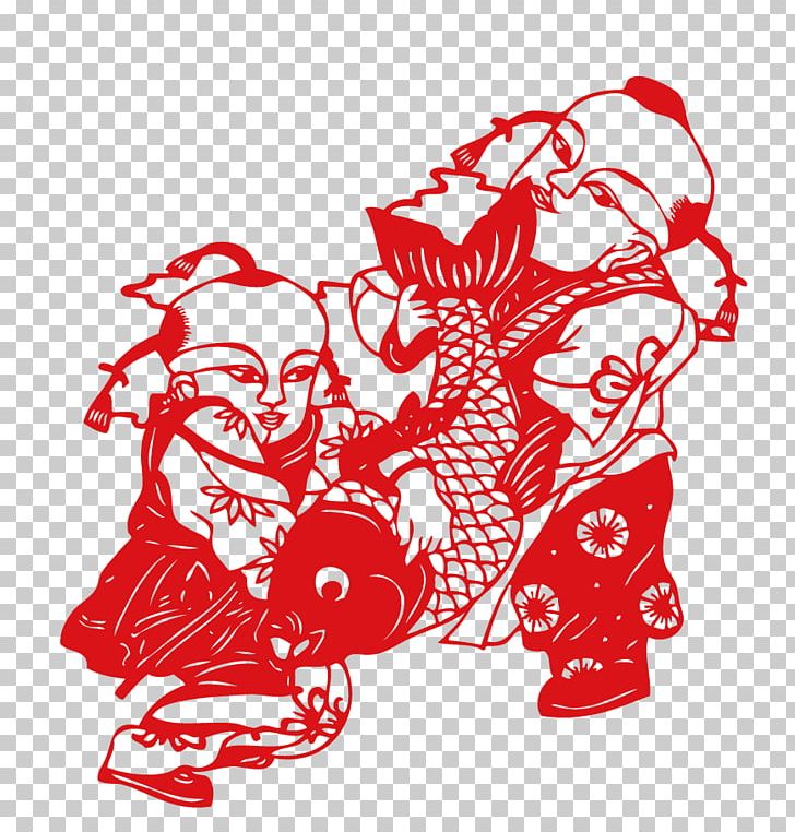 Papercutting Chinese Paper Cutting PNG, Clipart, Art, Black And White, Cdr, Chinese New Year, Chinese Paper Cutting Free PNG Download