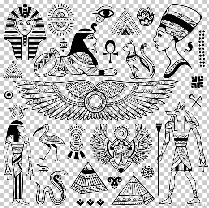 Egyptian Pyramids Ancient Egypt Egyptian Hieroglyphs Symbol PNG, Clipart, Black And White, Cartoon, Clips, Comics Artist, Creative Ads Free PNG Download