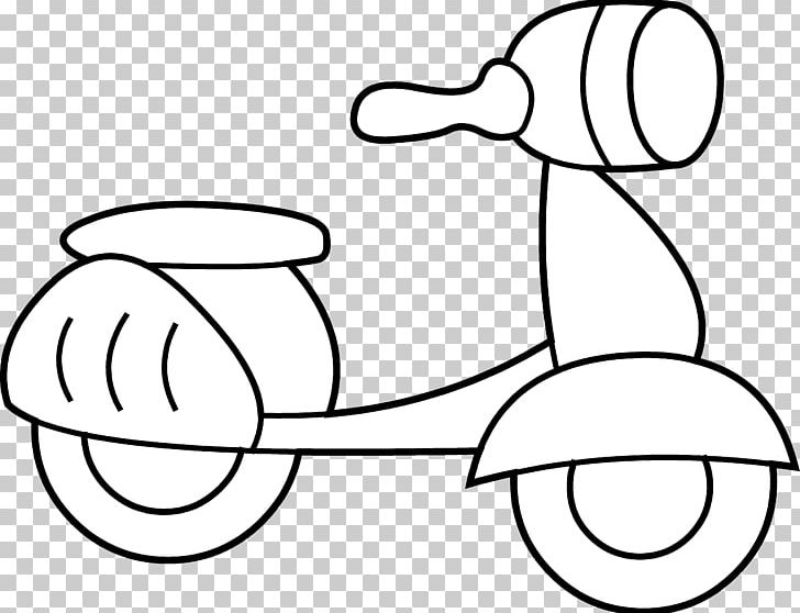 Scooter Drawing Coloring Book Motorcycle PNG, Clipart, Angle, Area, Art, Black, Black And White Free PNG Download