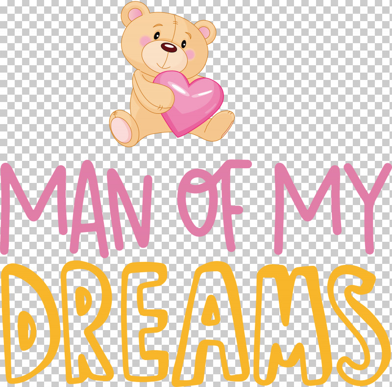 Man Of Dreams Valentines Day Valentines Day Quote PNG, Clipart, Bears, Biology, Geometry, Happiness, Line Free PNG Download