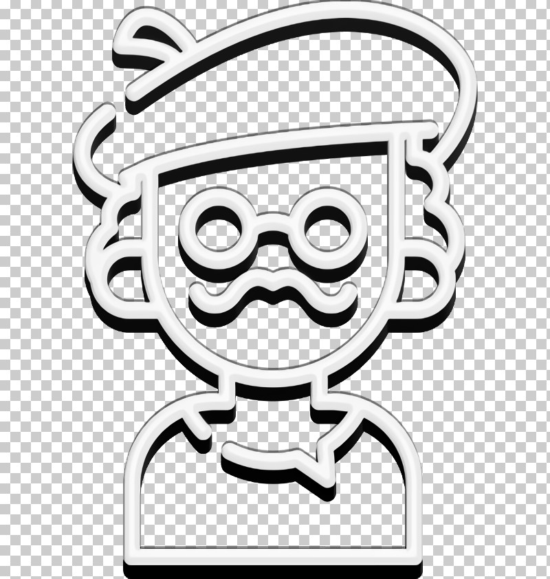 Artist Icon Professions Icon PNG, Clipart, Artist Icon, Black And White, Cartoon, Facial Hair, Glasses Free PNG Download