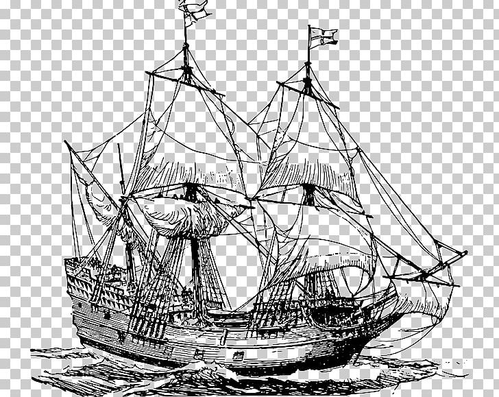 Sailing Ship Carrack Caravel PNG, Clipart, Artwork, Baltimore Clipper, Barque, Barquentine, Brig Free PNG Download