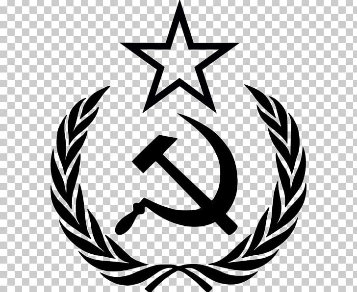 Soviet Union Hammer And Sickle Russian Revolution PNG, Clipart, Artwork, Black And White, Circle, Communism, Communist Free PNG Download