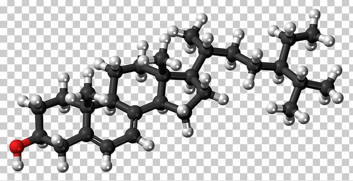 Cholesterol Ball-and-stick Model Coprostanol Lipid High-density Lipoprotein PNG, Clipart, Auto Part, Ballandstick Model, Black And White, Body Jewelry, Cell Free PNG Download