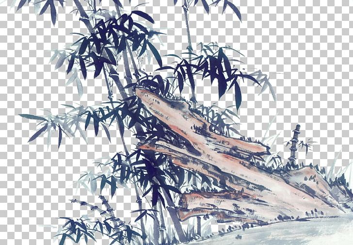 Ink Wash Painting Chinese Painting Gongbi Bird-and-flower Painting Bamboo PNG, Clipart, Art, Bamboo, Bamboo Painting, Birdandflower Painting, Branch Free PNG Download