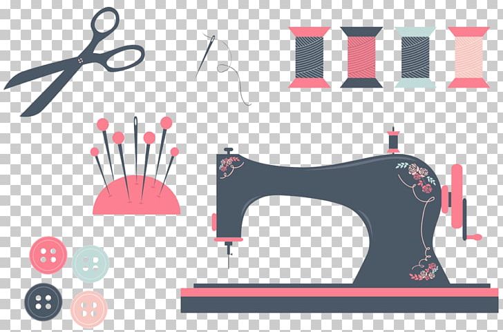 Sewing Machines Textile Pattern PNG, Clipart, Brand, Button, Clothing, Craft, Diagram Free PNG Download