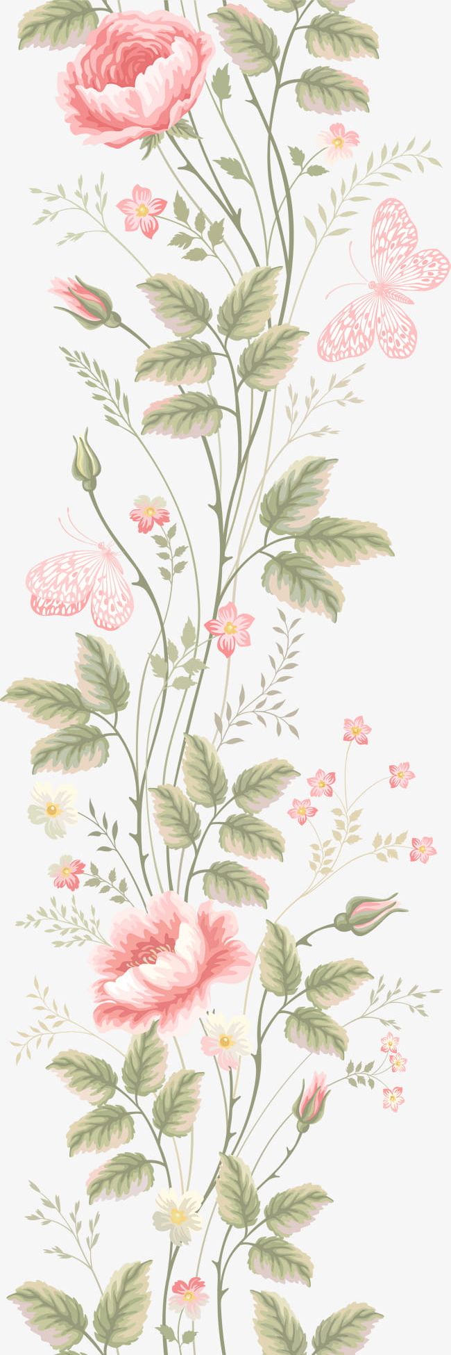 Painted Pink Flowers PNG, Clipart, Backgrounds, Botany, Bouquet, Decoration, Decorative Free PNG Download