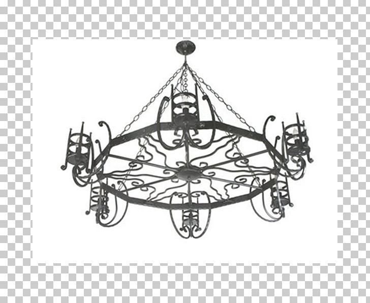 Wrought Iron Chandelier Lighting Furniture PNG, Clipart, Angle, Bench, Black And White, Ceiling, Ceiling Fixture Free PNG Download