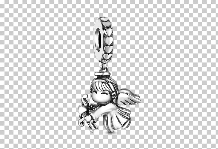 Locket Jewellery Charm Bracelet Pandora Silver PNG, Clipart, Angel Ring, Bead, Black And White, Body Jewellery, Body Jewelry Free PNG Download