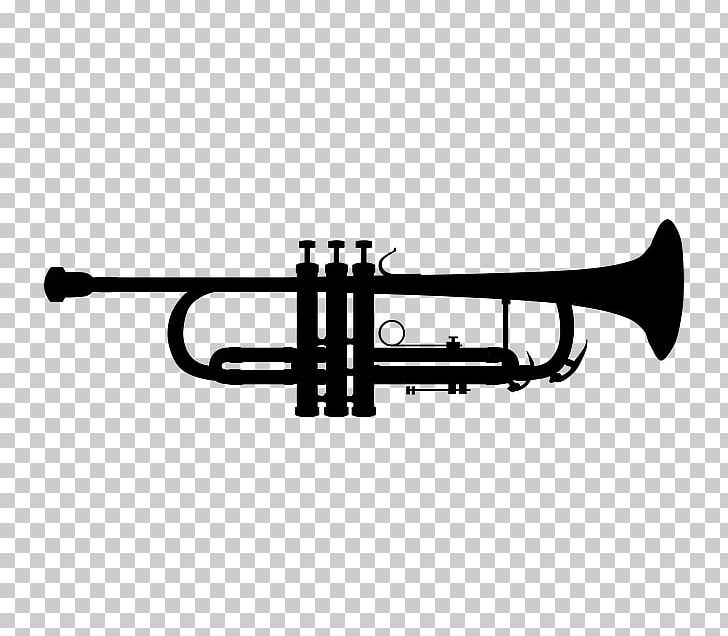 Musical Instruments Trumpet Silhouette PNG, Clipart, Black And