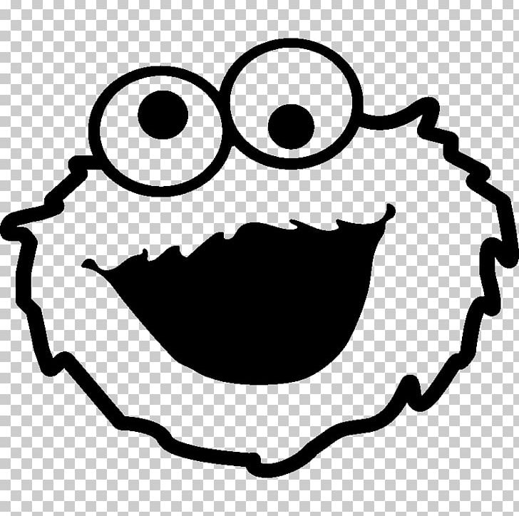 Cookie Monster Sticker Wall Decal Polyvinyl Chloride PNG, Clipart, Area, Biscuits, Black, Black And White, Cookie Monster Free PNG Download