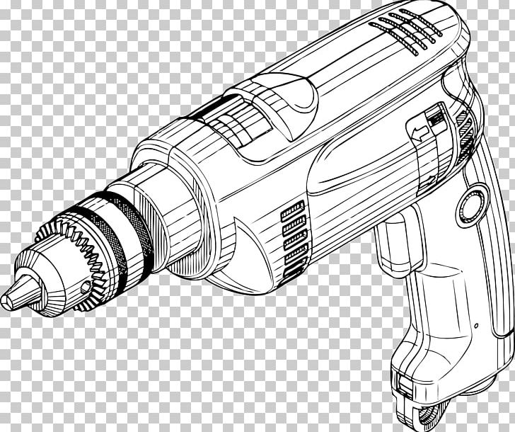 Drill Bit Electric Drill PNG, Clipart, Angle, Automotive Design, Auto Part, Black And White, Collet Free PNG Download