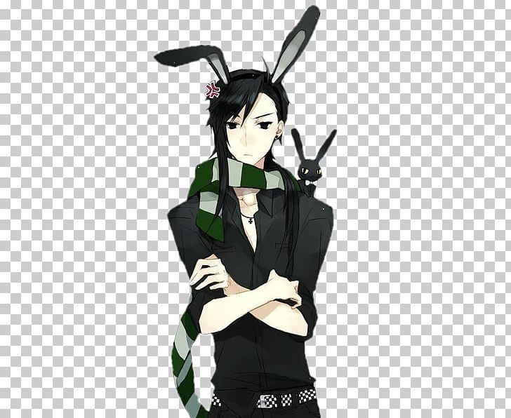 anime male white rabbit