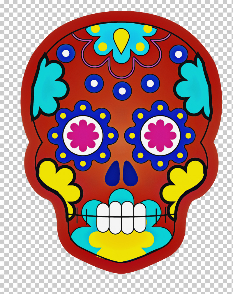 Skull Mexico PNG, Clipart, Color, Drawing, Mexico, Motif, Painting Free PNG Download
