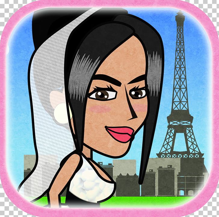 Eiffel Tower Woman Fear And Loathing In Paris Cartoon PNG, Clipart, Black Hair, Blanket, Brown Hair, Cartoon, Cheek Free PNG Download