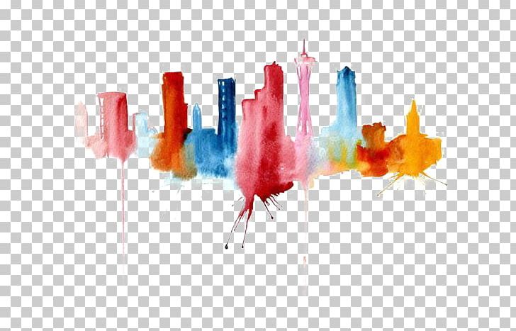 Watercolor Painting Cityscape Drawing Abstract Art PNG, Clipart, Art, Art Museum, Building, Buildings, City Free PNG Download