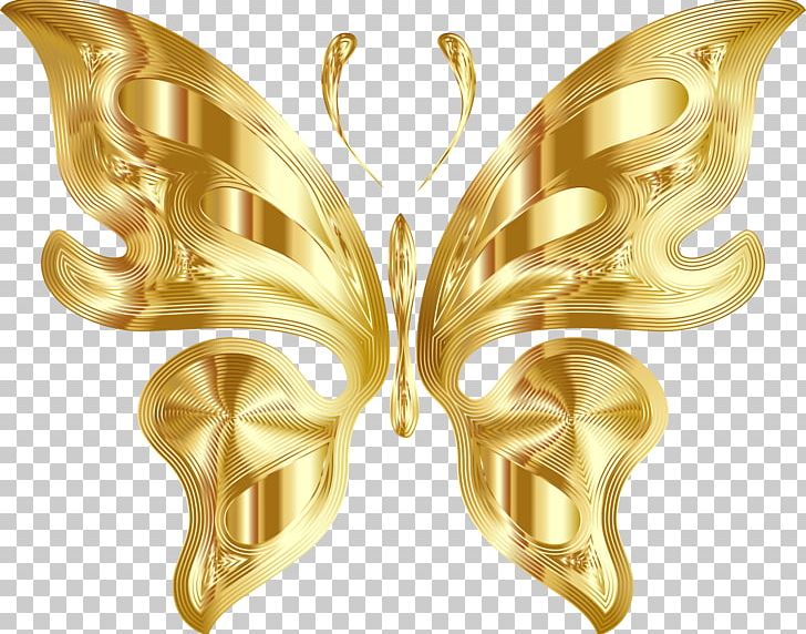 Butterfly Gold Computer Icons PNG, Clipart, Butterflies And Moths, Butterfly, Clipart, Clip Art, Color Free PNG Download
