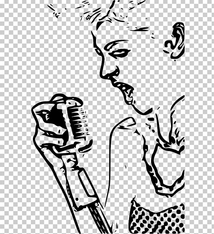 Microphone Singing Karaoke PNG, Clipart, Arm, Art, Artwork, Black, Black And White Free PNG Download