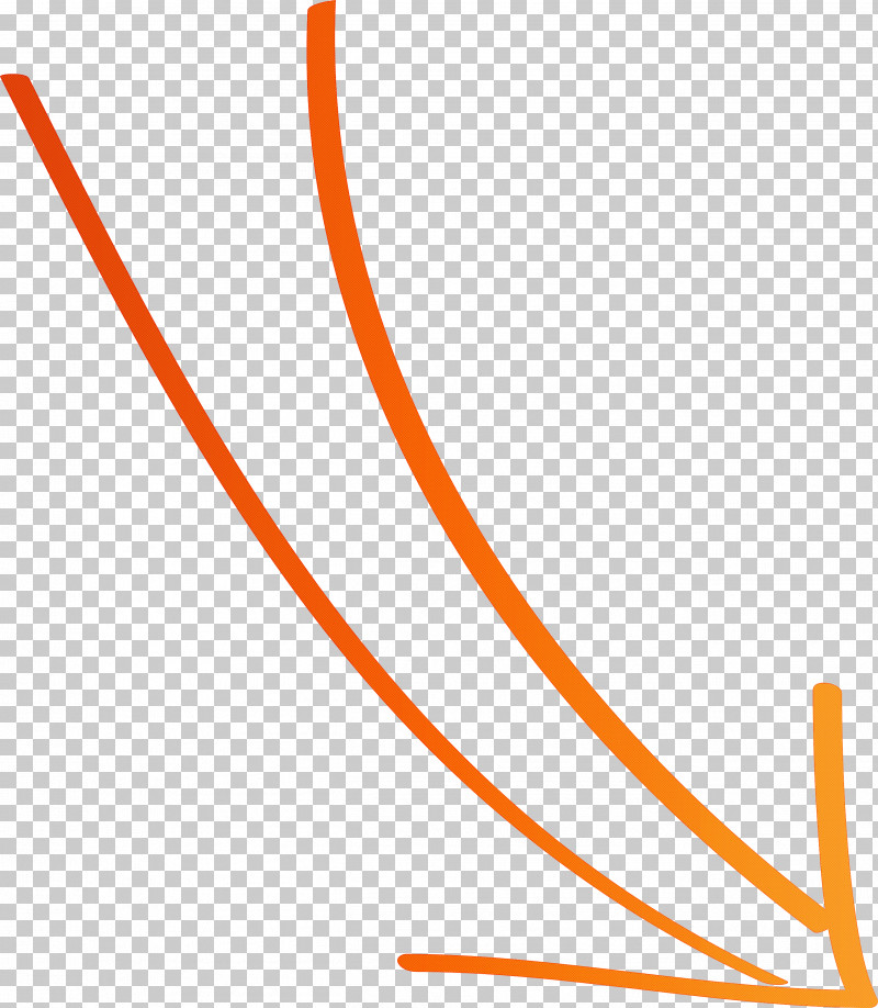 Hand Drawn Arrow PNG, Clipart, Hand Drawn Arrow, Line, Orange Free PNG Download