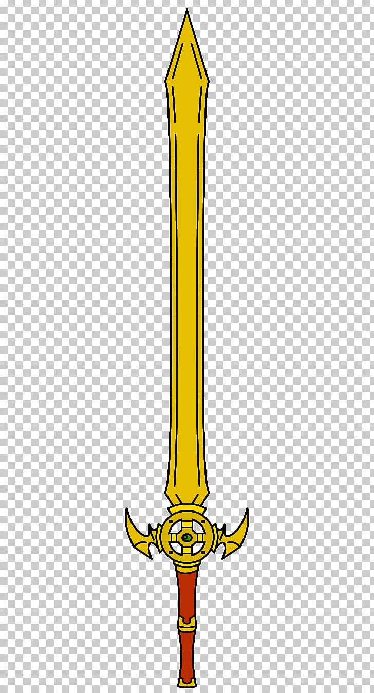 Sword Line PNG, Clipart, Cold Weapon, Line, Sword, Yellow Free PNG Download