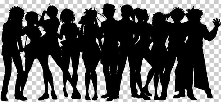 Yandere Simulator Silhouette PNG, Clipart, Animals, Black And White, Crowd, Friendship, Fun Free PNG Download