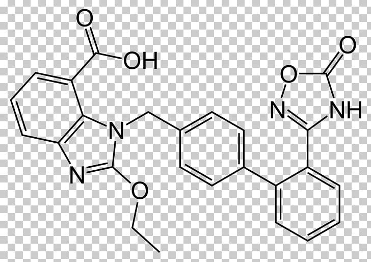 Azilsartan Losartan Olmesartan Pharmaceutical Drug Hydrochlorothiazide PNG, Clipart, Angle, Antihypertensive Drug, Area, Azilsartan, Black And White Free PNG Download