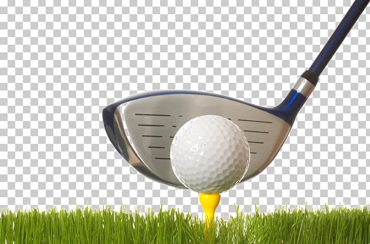 golf ball on tee with club