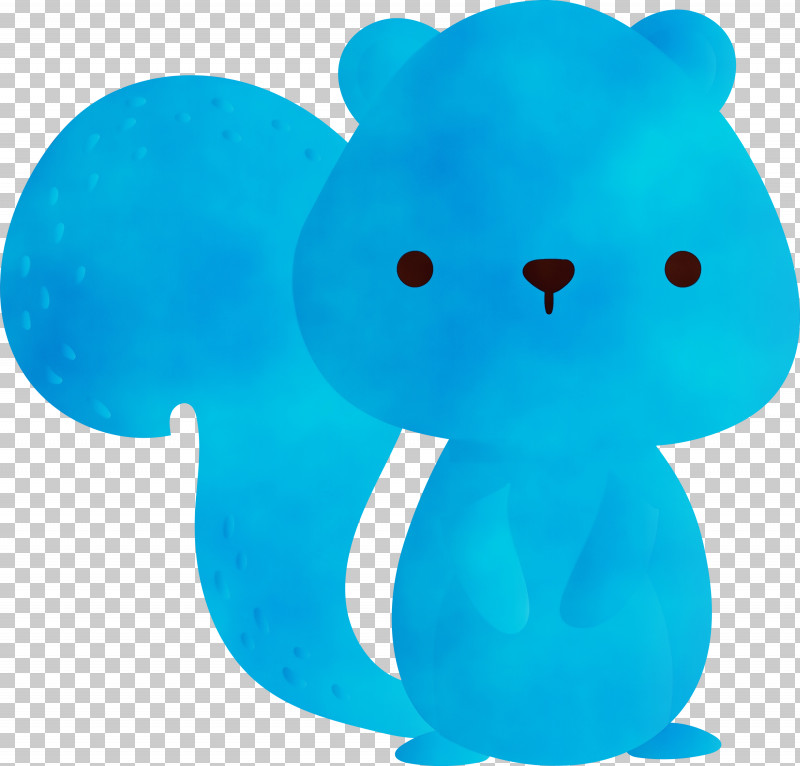 Blue Turquoise Animal Figure Bear Toy PNG, Clipart, Animal Figure, Bear, Blue, Paint, Toy Free PNG Download