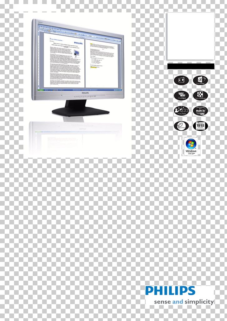 Computer Monitors Philips 220SW8FS1 PNG, Clipart, Brand, Cathode Ray Tube, Computer, Computer Monitor Accessory, Computer Monitors Free PNG Download