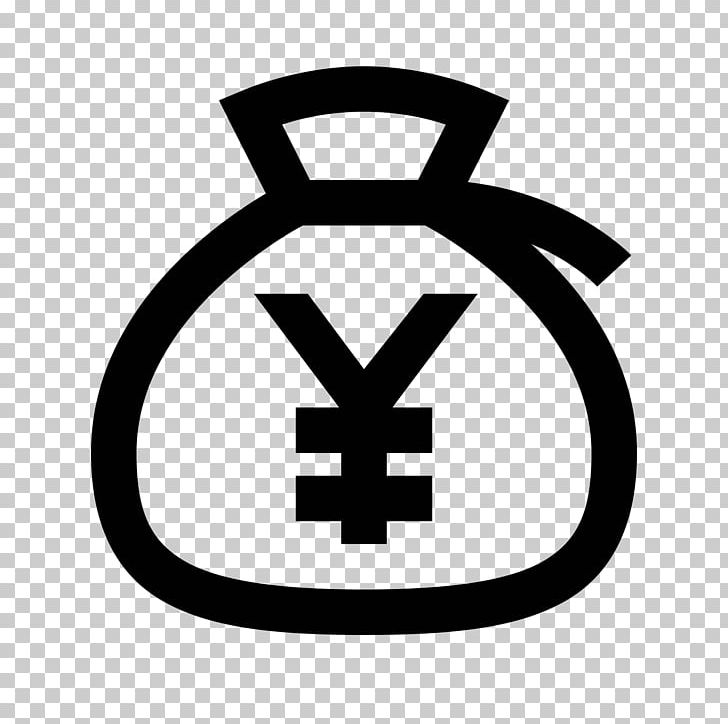 Money Bag Computer Icons Yen Sign Euro Sign PNG, Clipart, Area, Bag, Bank, Black And White, Brand Free PNG Download