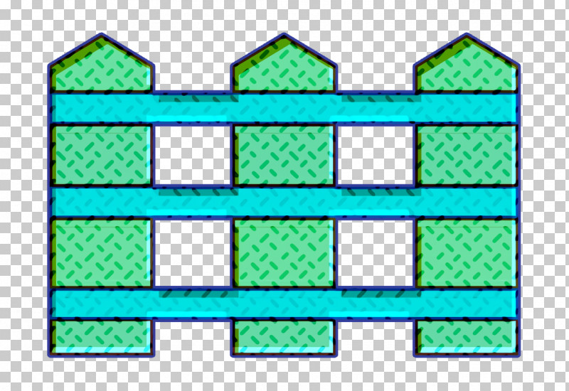 Architecture And City Icon Fence Icon Cultivation Icon PNG, Clipart, Aqua, Architecture And City Icon, Cultivation Icon, Fence Icon, Green Free PNG Download