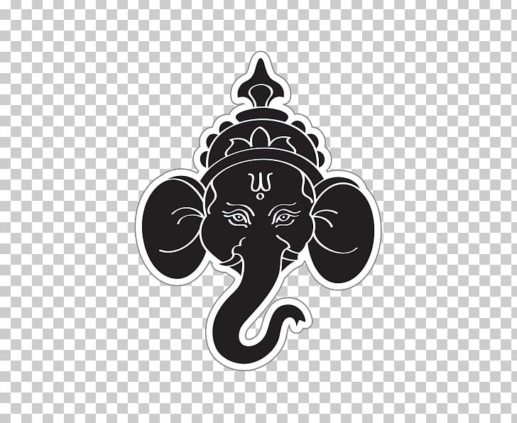 India Ganesha Wall Decal Sticker PNG, Clipart, Account, Black And White, Decal, Decorative Arts, Elephant Free PNG Download