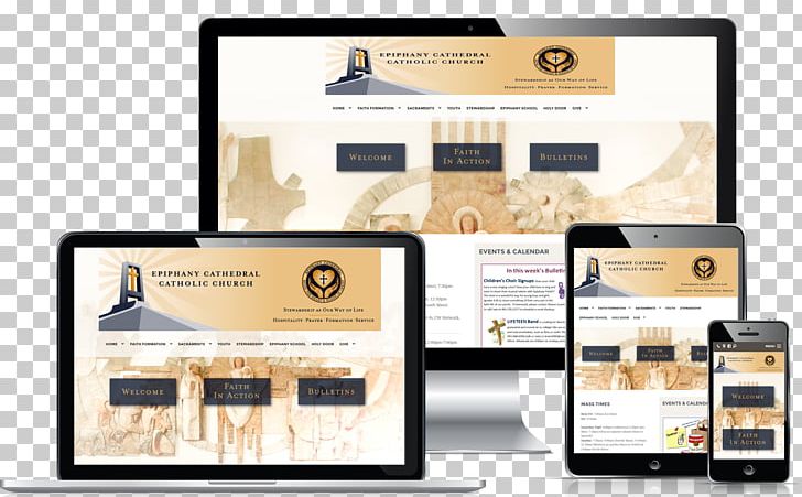 Responsive Web Design Web Template System Christian Church PNG, Clipart, Brand, Christian Church, Church Of The Epiphany, Communication, Internet Free PNG Download