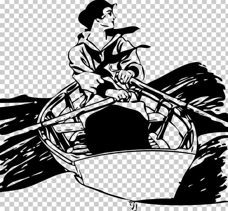 Rowing Boat PNG, Clipart, Art, Black And White, Boat, Child, Fictional Character Free PNG Download