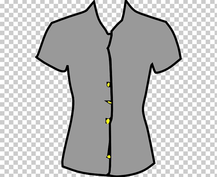 T-shirt Blouse Clothing PNG, Clipart, Black, Blouse, Button, Clothing, Collar Free PNG Download