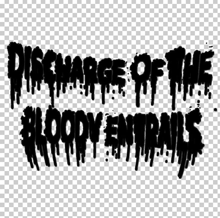 Logo Brand Death Metal Deathcore Discharge Of The Bloodyentrails PNG, Clipart, Black And White, Brand, Brutal Death Metal, Deathcore, Death Metal Free PNG Download
