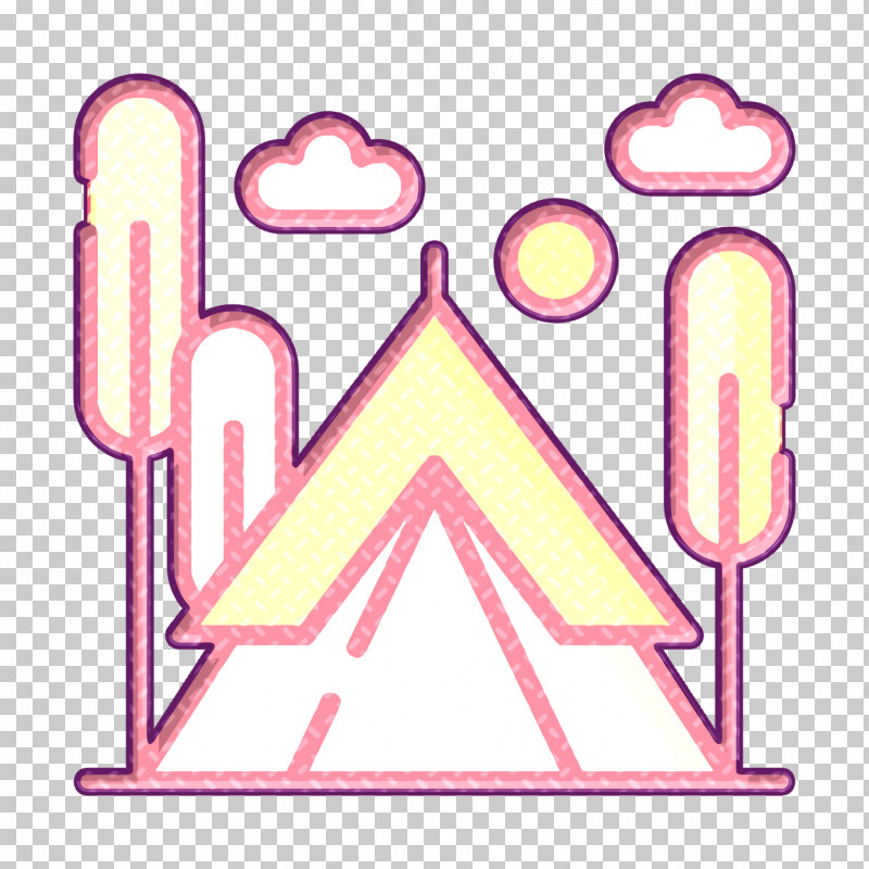 Wildlife Icon Tent Icon PNG, Clipart, Line, Pink, Tent Icon, Wildlife Icon Free PNG Download