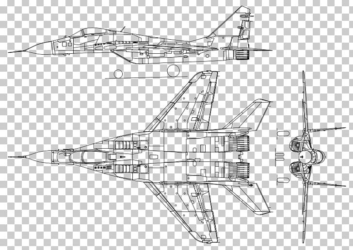 Airplane Mikoyan MiG-29 Aircraft Mikoyan MiG-35 L-39C PNG, Clipart, Aero L39 Albatros, Aerospace Engineering, Angle, Artwork, Black And White Free PNG Download