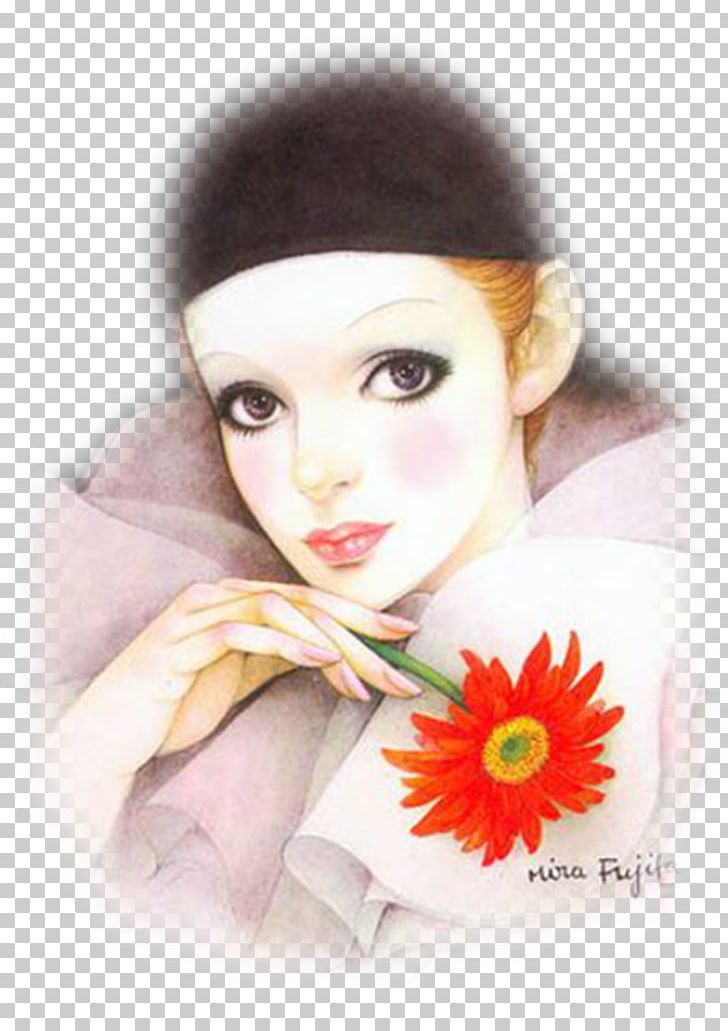 Pierrot Harlequin Painting Columbina Clown PNG, Clipart, Art, Artist, Brown Hair, Clown, Columbina Free PNG Download