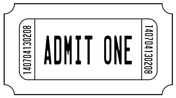 Ticket Cinema PNG, Clipart, Angle, Area, Black, Black And White, Brand Free PNG Download