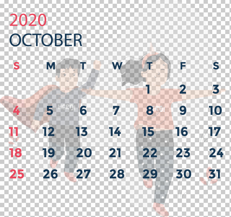 October 2020 Calendar October 2020 Printable Calendar PNG, Clipart, Angle, Area, Calendar System, December, Line Free PNG Download