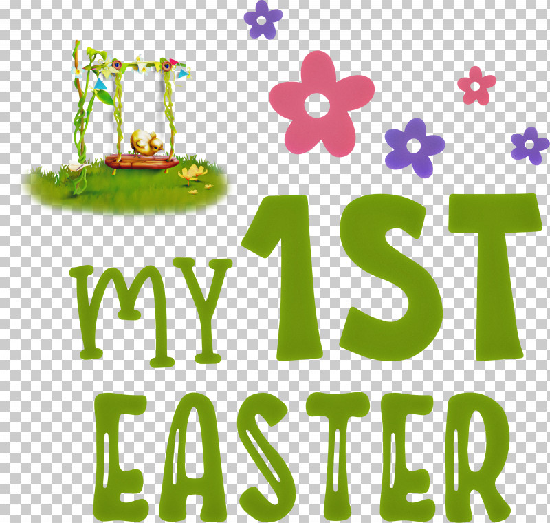 Happy Easter Day My 1st Easter PNG, Clipart, Behavior, Green, Happy Easter Day, Human, Line Free PNG Download