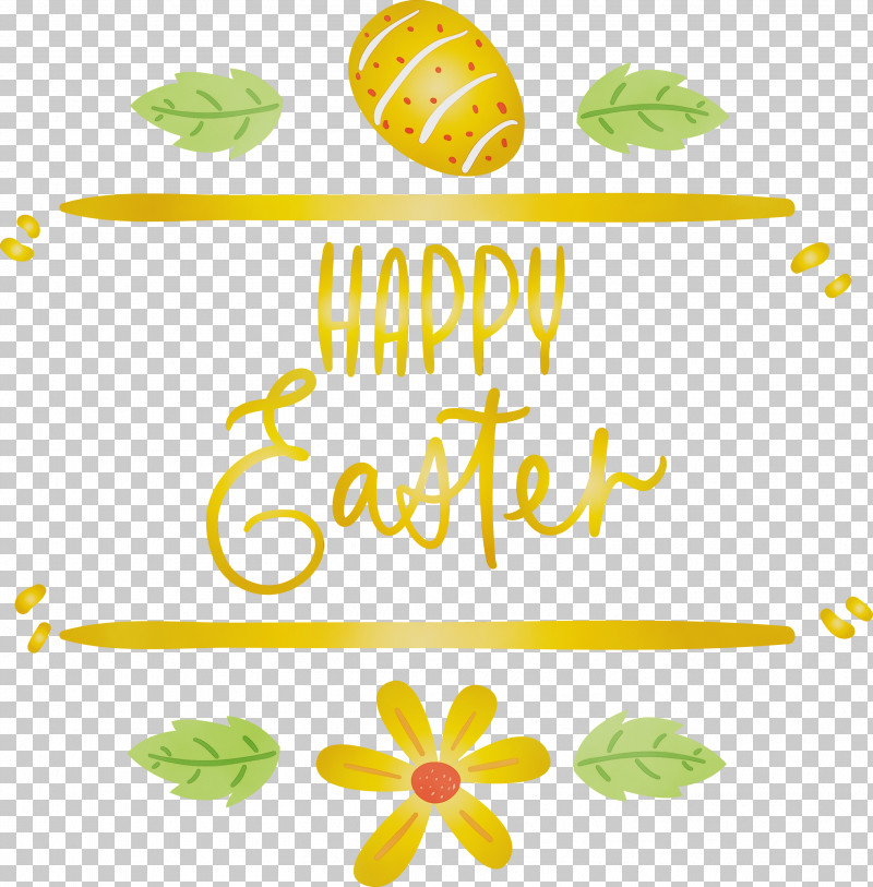Leaf Yellow Green Text Plant PNG, Clipart, Easter Day, Easter Sunday, Green, Happy Easter, Leaf Free PNG Download