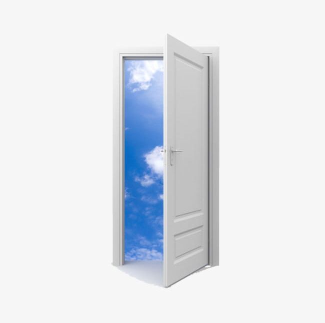 Open Door PNG, Clipart, Blue, Clouds, Door, Door Clipart, Half Free PNG Download